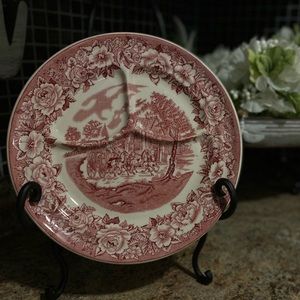 New Castle PA Shenango Roselyn Pink Grill Plate